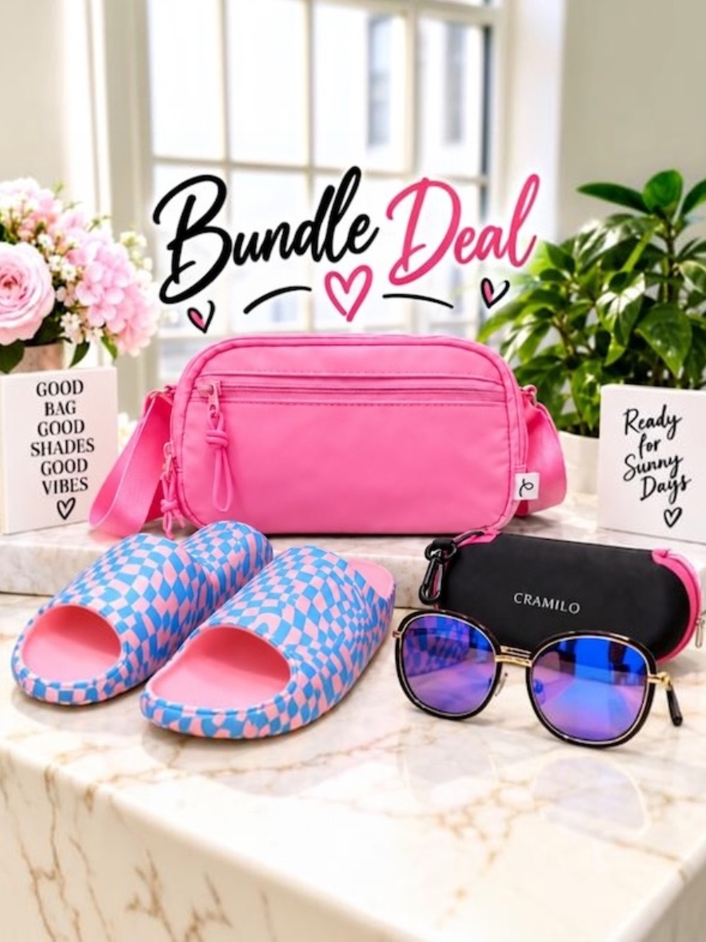 Belt bag, Slides & Sunnies Bundle Deal
